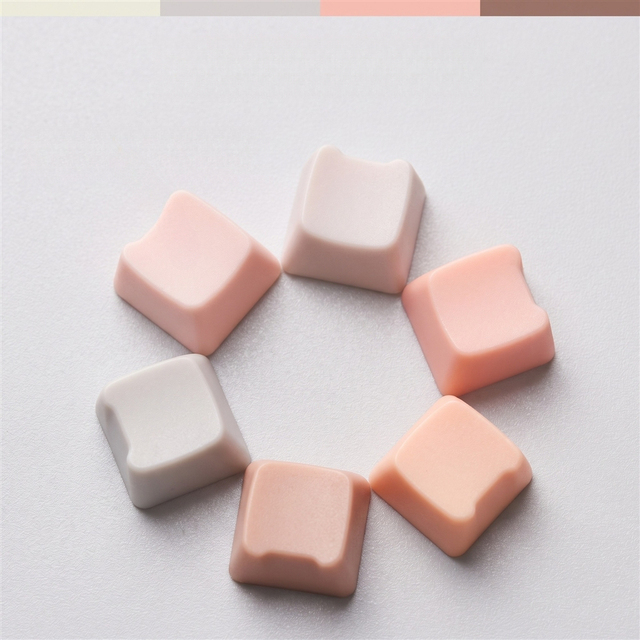 Macaron Keycaps Moa Profile Cute Pastel Keycap Set for Mechanical Keyboard 20 Colors Frosted Anti Slip Gift