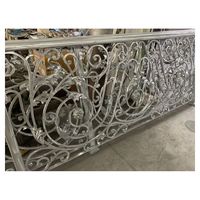 Prima Villa de luxe garde-corps en fer forgé balustres en fonte rampes de pont mains courantes décoratives pour la maison pour escaliers et balcon