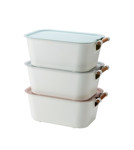 Rectangular Durable Plastic Storage Box, Clear Bin with Lid