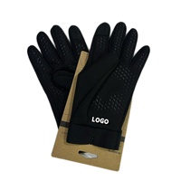 Gants de sport pour hommes à logo de marque, très tendance, en coton/élasthanne tricoté, épais, respirants, antidérapants, compatibles écrans tactiles