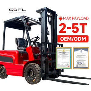 Forklift Listrik Dengan Lampiran Crane Boom Untuk Tugas Pengangkatan Gabungan - Product Image 1
