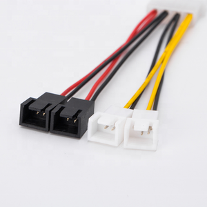 Hot Sale <b>Computer</b> <b>Fan</b> D Port 4Pin 1 to 4 3Pin 4P to Motherboard Two Speed 12V Speed Control Converter Cable - Product Image 2