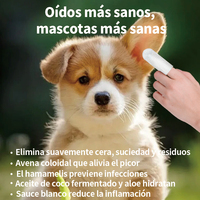 Lingettes pour oreilles de chien parfumées au thé vert, douces, 90 g/m², gaufrées effet perle, 50 unités, jetables, pour le nettoyage des oreilles, soin des oreilles de chien