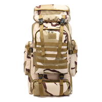 80L Sac à Dos de Sport Tactique de Plein Air Durable 3D Conception PVC Imperméable Élégant pour Escalade Chasse en Montagne Camping Randonnée