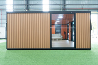 Maison conteneur pliable à double vitrage, conception sur mesure, villa préfabriquée avec intérieur personnalisé pour hôtel de charme