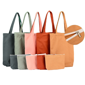 Cheap Customized Color logo Cotton Cloth Stock Recycled Cotton <strong>Canvas</strong> Shopping Bags Print Blank <strong>Tote</strong> Grocery Zipper <strong>Canvas</strong> <strong>Totes</strong> - Product Image 1