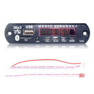 Placa de altavoz MP3 inalámbrica con Radio FM para coche de 12V con pantalla Digital, Material plástico, compatible con placa decodificadora MP3 en formato de Audio WAV - Product Image 1