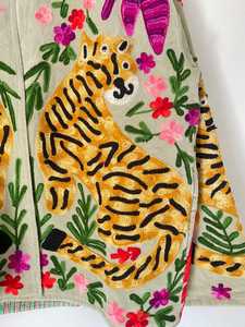 Wholesale <b>Velvet</b> Suzani Long <b>Coat</b> Hand Embroidered Boho Duster Jacket <b>Women</b> Vintage Kimono Outerwear Custom Factory - Product Image 6