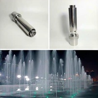 Colonne d'eau moderne en acier inoxydable pour applications commerciales, aérateur, 1 pouce, 1,5 pouce, 2 pouces, buse de fontaine pour l'aménagement paysager