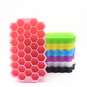 Offre Spéciale Prix Usine Sans BPA Moule à Glaçons en Silicone Nid d'Abeille 37 Cavités Mini Bac à Glaçons en Silicone avec Couvercle - Product Image 2
