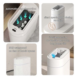 Ccko 9L Túi Hấp Thụ Điện Tự Động Thùng Rác Bin Nhựa Thông Minh Thùng Rác Có Thể Với Cảm Biến Cho Phòng Tắm Nhà Bếp Thùng Rác Cho Nhà - Product Image 4