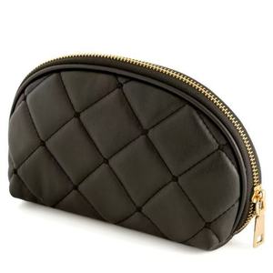 Sac à cosmétiques en cuir PU sac à main cosmétique matelassé à carreaux mode sacs de rangement de maquillage personnalisés pour femmes fille voyage en plein air - Product Image 4