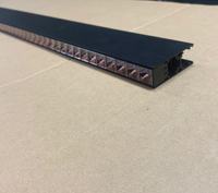Rail magnétique 48V en alliage d'aluminium 1M 1.5M 2M Noir Blanc Système d'éclairage linéaire pour projets commerciaux intérieurs