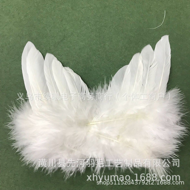 10x8 white-christmas wing pendant