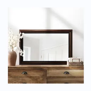 Wayfair fornecedor retângulo preto madeira frame Espelho