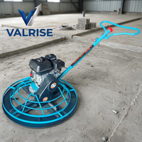 Talocheuse à essence autotractée de 39 pouces, 6,5 CV, 970 mm, 4 lames, 350 m²/h, haute vitesse, pour finition de béton sur chantier