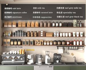 Customizable <b>LED</b> <b>Lighting</b> Coffee Shop Display Cabinets with Elegant Coffee <b>Bar</b> Counter Design and Cake Showcase - Product Image 3