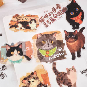 30 Aufkleber pro Packung Niedliche Haustier-Momente Serie Süße Katzen-Planer-Dekorationsaufkleber - Product Image 4