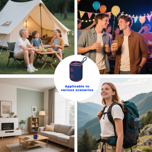 Loa không dây nhỏ, âm thanh nổi, loa siêu trầm, chống nước, có đèn RGB, 10W, mini, di động, kết nối Bluetooth, dùng cho tiệc tùng - Product Image 3