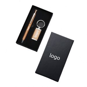 Promotion Custom Logo Elegant Pen and Keychain Box Set for Business Highend Office Supplies Stylish Corporate <b>Gift</b> - Product Image 1