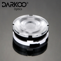 Conception optique : Lentille PC ronde à 60 degrés pour LED 5050, lentille optique haute puissance de 40 mm pour éclairage de piste professionnel