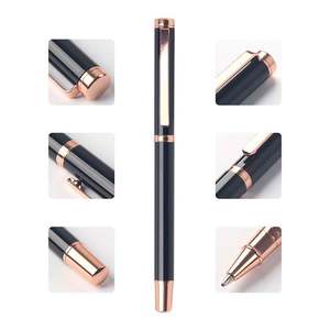 Elegante Bolígrafo Metálico Delgado de Regalo con Logotipo Personalizado en Oro Rosa - Product Image 2