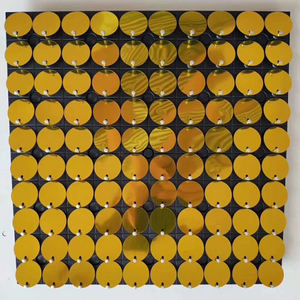 <span class=keywords><strong>Parete</strong></span> luccicante rotonda laser LDJ1175 moderna decorazione hotel nuziale luccicante pannello da <span class=keywords><strong>parete</strong></span> con paillettes - Product Image 4