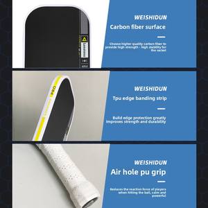 Profession elles T700 Kohle faser Wärme gepresstes <span class=keywords><strong>Pickleball</strong></span>-Paddel 16mm dickes Wettkampf qualität für Indoor-und Outdoor-Sportarten - Product Image 4