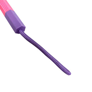 Plastic Two Color Zipper Pull <b>Cord</b> 10cm Purple <b>Braided</b> Durable Pull Tail Buckle For Garment Accessories - Product Image 2