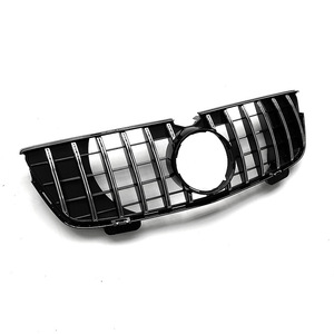 Calandre de voiture Mercedes-Benz ABS noire avec bandes argentées, remplacement avant pour X164 2007-2009 - Product Image 3