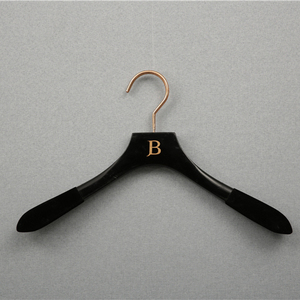 Premium Custom Logo Luxury <strong>Wooden</strong> <strong>Coat</strong> Suit Jacket Hanger for Wardrobe Single Tier Display <strong>Stand</strong> - Product Image 4