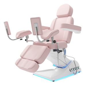 Table de massage électrique moderne et réglable pour salon de beauté, fauteuil facial avec commande au pied, meilleur prix - Product Image 2