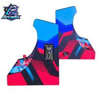 Machine de jeu d'arcade de combat à monnayeur pour 2 joueurs, style rétro classique, écran 22 pouces, vente en gros