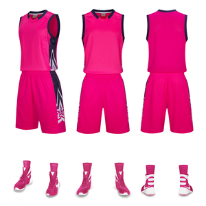 Chemises de maillot de basket-ball unies à sublimation design gratuit Maillots de basket-ball à motif personnalisé - Product Image 2