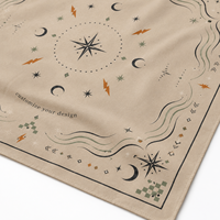 Bandana personnalisé en tissu, foulard imprimé sur mesure pour événements extérieurs, festivals, fêtes, décoration et mode