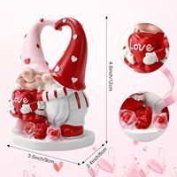 Figurine en résine personnalisée gnome de la Saint-Valentin yiwu sangor gnomes de la Saint-Valentin décorations de jardin
