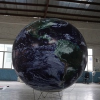 Décoration de ballon géant gonflable en forme de planète Terre à suspendre au plafond