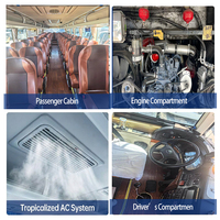 Autocar touristique haut de gamme Yutong 6118 2016 Euro 4 Diesel 55 places Transmission rapide Porte centrale Cabine conducteur pour les longs trajets