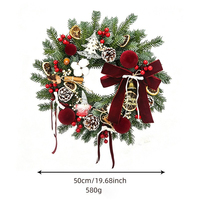 Guirlande de Noël directement de l'usine, décoration suspendue pour porte d'hôtel, cheminée, mur, aménagement de scène, accessoire photo