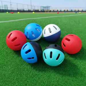 Balle de <span class=keywords><strong>Wiffle</strong></span> 73 mm, 8/16 trous, durable, de haute qualité, en plastique EVA léger, balle d'entraînement de baseball pour enfants et adultes, jeu en intérieur et en extérieur - Product Image 1