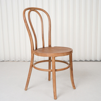 Chaises de salle à manger Thonet pour la location d'événements de mariage, chaise Thonet empilable en plastique avec protection UV pour restaurant