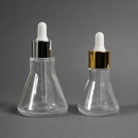 Flacon d'essence conique en verre transparent de 15 ml/30 ml/50 ml avec compte-gouttes, sérigraphié – Vente directe usine