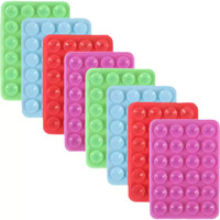 Nouveau support de téléphone portable en silicone antidérapant portable 24 pièces, double face, carré et mobile pour bureau, sac OPP transfrontalier