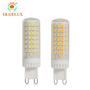 Olgelux высокое качество G9 мини лампы без мерцания 7 Вт SMD2835 120V 770lm G9 база Светодиодная лампа «Кукуруза» без мерцания