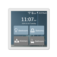 Interrupteur intelligent à écran tactile complet de dernière génération |   Compatible Tuya |   Icônes et noms personnalisables |   Contrôle multi-mode 1/2/3/4 voies et contrôle des rideaux