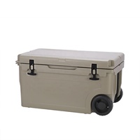 Panier isotherme rotomoulé moderne de 55 QT grande capacité avec compresseur, écologique, durable, étanche et réutilisable pour canettes