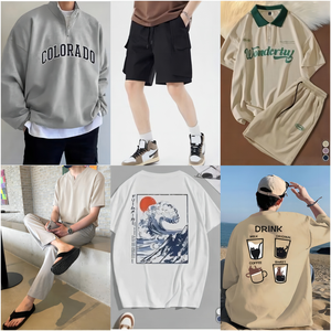 メンズ 中古 夏物 ポロシャツ ロゴ刺繍 純綿 メンズ POLO Tシャツ 在庫処分 ランダム発送 - Product Image 2