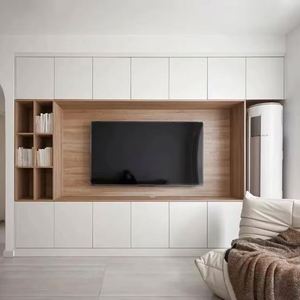 2025 nouveau meuble TV de luxe au design meuble TV mural complet fabriqué en Chine - Product Image 1