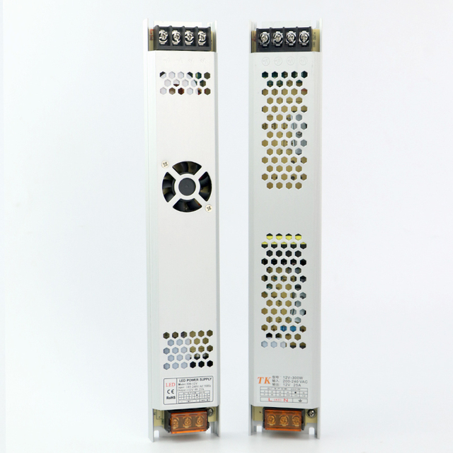 Ultra-Thin Slim LED Driver Power Supply Single DC 12V/24V 150W/200W/300W for LED Lighting ROHS Certified