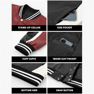 Veste de baseball universitaire moderne personnalisée de haute qualité, unisexe, style varsity, bomber, élégante, en polyester/coton, durable et chaude - Product Image 3